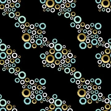 Abstract pattern with circle shapes art design Illustrazione stock