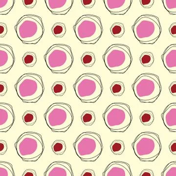 Abstract pattern with circles and dots 스톡 일러스트