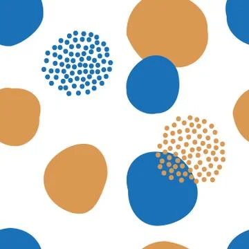 Abstract pattern with circles and dots Stock Illustration