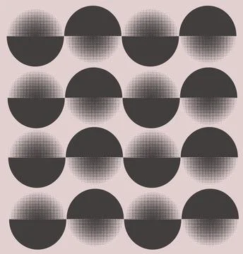 Abstract pattern with circles and dots Stock Illustration
