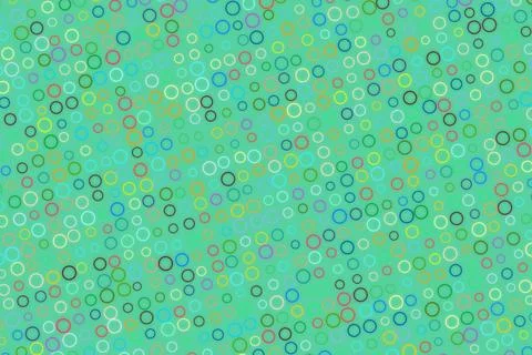 Abstract pattern of circles and dots on a green background Stock Photos
