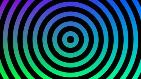 Abstract pattern of circles with colorful background and seamless loops Illustrazione stock