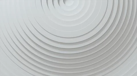 Abstract pattern of circles with displacement effect. White blank rings. Abst Illustrazione stock