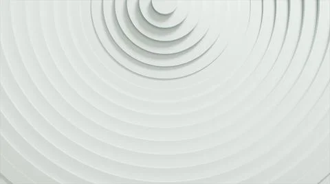 Abstract pattern of circles with displacement effect. White blank rings. Abst Illustrazione stock