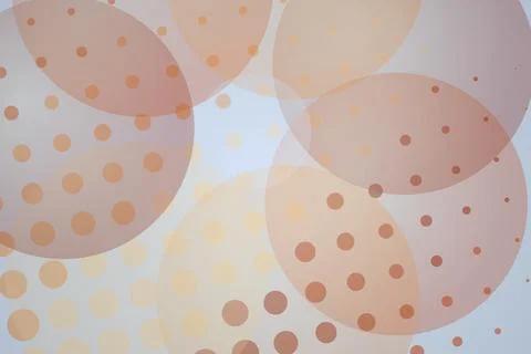 Abstract pattern of circles with dotted and solid designs Stock Photos