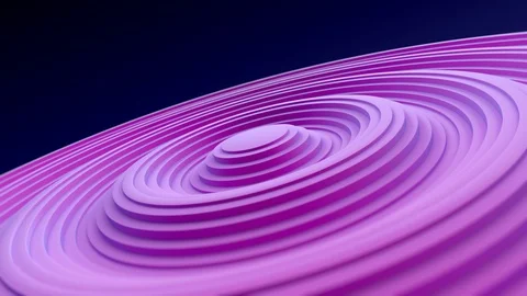 Abstract pattern of circles with the effect of displacement. Color clean rings Stock Footage 126414282