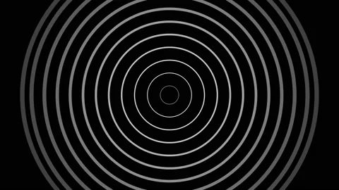 Abstract pattern of circles with the effect of displacement. Vidéo 139552777