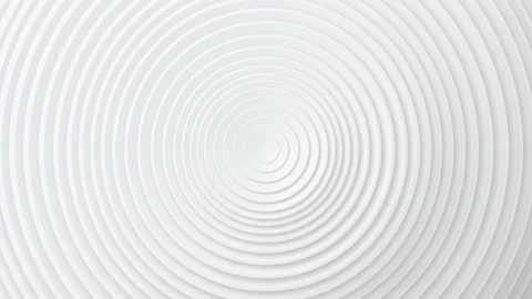 Abstract pattern of circles with the effect of displacement. White clean rings Video stock 147548146