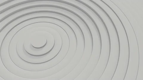 Abstract pattern of circles with the effect of displacement. Animation of white  Stock Footage 149484195