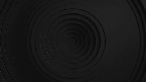 Abstract pattern of circles with the effect of displacement. Black clean rings a Stock Footage 152307135