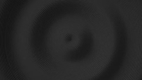 Abstract pattern of circles with the effect of displacement. Black clean rings a Video stock 164514404