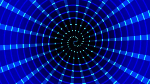 Abstract pattern of circles with the effects. Retro psychedelic clean rings Vídeo Stock 128443945