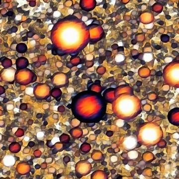 Abstract pattern of circles Stock Illustration