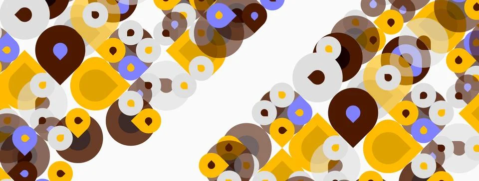 Abstract pattern. Circles, ovals, varying shades create dynamic visual textur 스톡 일러스트