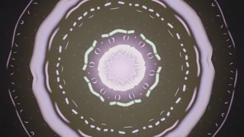 Abstract pattern with circular designs and soft light effects Stock Footage 337411397