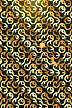 Abstract Pattern with Circular Elements 库存插图