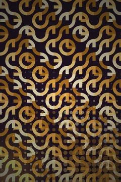 Abstract Pattern with Circular Elements Stock Photos