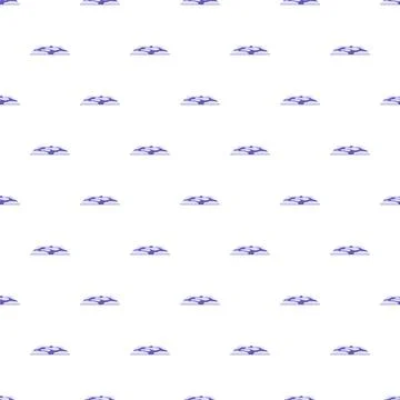 Abstract pattern with clouds and blue sky shapes Stockillustratie