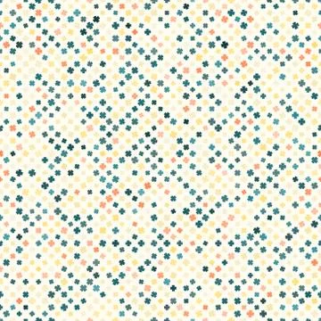 Abstract pattern clover colorful Stock Illustration