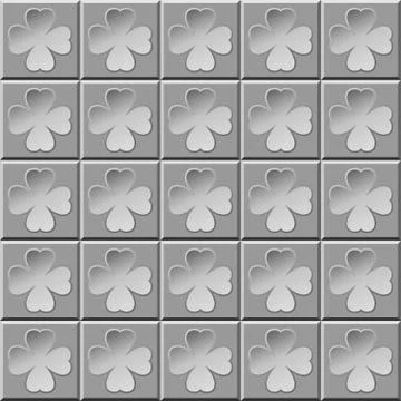 Abstract pattern clover gray Stock Illustration