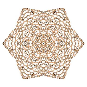 Abstract pattern with cobwebs bushy leaf tropical plants Stock Illustration