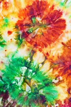 Abstract pattern of cold painted batik Stock Photos