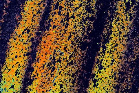 Abstract pattern color paints on the wall as background texture 스톡 사진