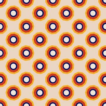 Abstract pattern of colored circles or textile design Stock Illustration