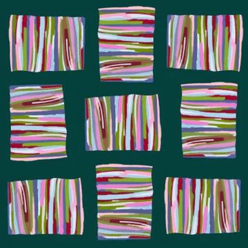 Abstract pattern of colored stripes on a dark background Stock Illustration