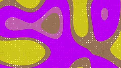 Abstract pattern of colorful blobs and scattered dots. Видео 334758879