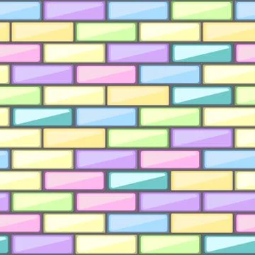 Abstract pattern with colorful brick elements 스톡 일러스트