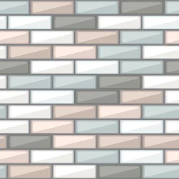 Abstract pattern with colorful brick elements Illustrazione stock