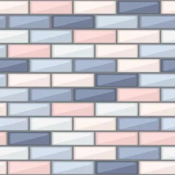 Abstract pattern with colorful brick elements イラスト素材