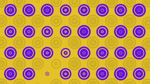 Abstract Pattern With Colorful Circles And Rings Animated On The Surface Stock Footage 127147152