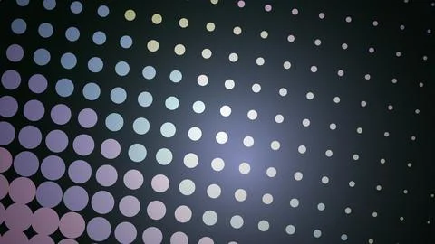 Abstract pattern of colorful dots on dark background イラスト素材
