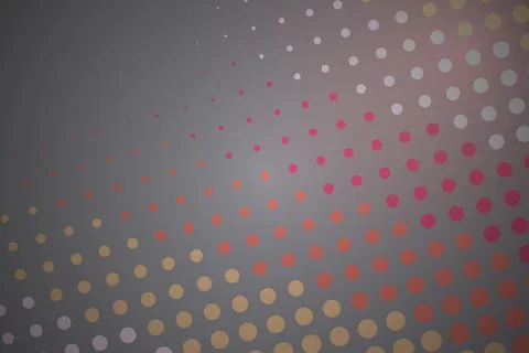 Abstract pattern of colorful dots on gray background 스톡 사진