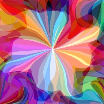 Abstract pattern of colorful jellyfish イラスト素材