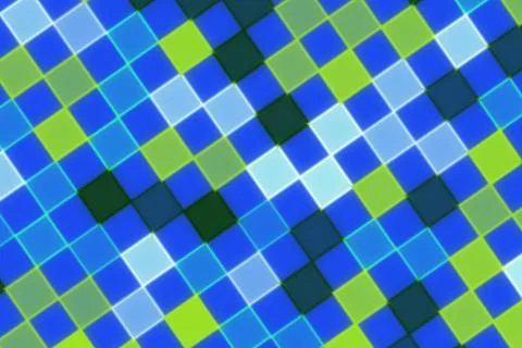 Abstract pattern of colorful small squares in vibrant shades Stock Illustration