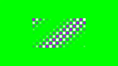 Abstract pattern of colorful squares arranged in a diagonal gradient design Stock Footage 341823530