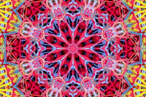 Abstract pattern from colorful threads with 3D effect Stock Illustration
