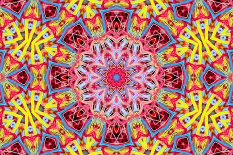 Abstract pattern from colorful threads with 3D effect Stock Illustration