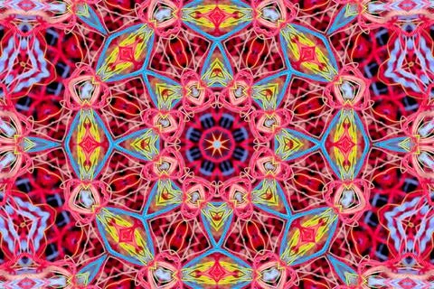 Abstract pattern from colorful threads with 3D effect Illustrazione stock