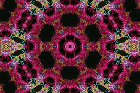 Abstract pattern of colorful threads with 3D effect Illustrazione stock