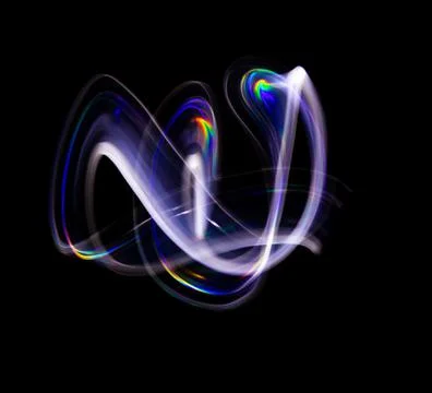 Abstract pattern with the colors of the rainbow. Sore curved lines. Equal rig 库存插图