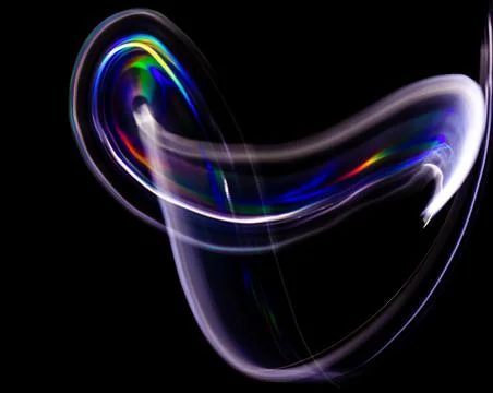 Abstract pattern with the colors of the rainbow. Sore curved lines. Equal rig イラスト素材