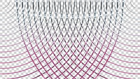 Abstract pattern with concentric circles and radial lines in pink and purple Illustrazione stock