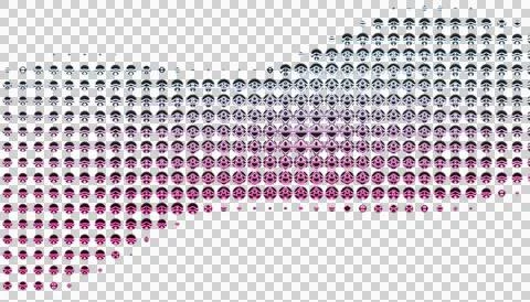 Abstract pattern with concentric circles in pink teal and white geometric 스톡 일러스트