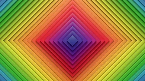 Abstract pattern of concentric square rings, displacement effect, looping Stock-Footage 220289386