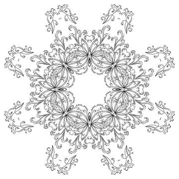 Abstract pattern, contours Stock Illustration