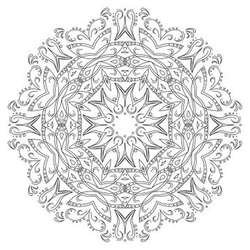 Abstract pattern, contours Stock Illustration